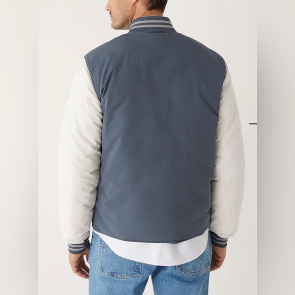 NWT - Frank & Oak Men's Reversible The Varsity Skyline Bomber Jacket - Size L - Picture 4 of 16